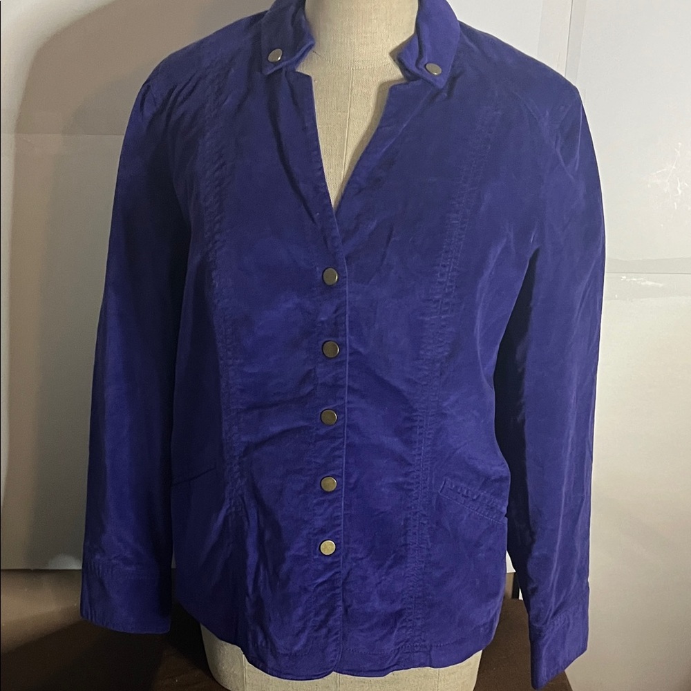 😄Purple velvet jacket northern reflections medium